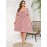 Plus Size V Neck Fitted A-Line Knee Length Wrap Dress with Pockets - Medium Stretch Polyester Floral Print Casual Party Dress for All Seasons