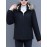 Women's Short Sleeve Winter Coat , Faux Fur Hooded Jacket, Casual Polyester Pullover, Solid Color, Regular Fit, Long Sleeve, No Belt, Zipper Front, Winter Fashion