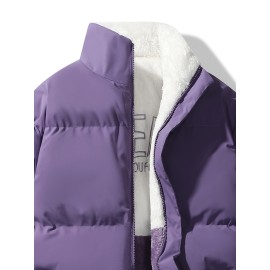 Reversible Chic Plus Size Women's Jacket - Casual Long Sleeve, Zip-Up Outerwear with Pockets for Fall & Winter