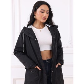 Large Size Women's Windbreaker Jacket, Suitable For Autumn And Winter, Comfortable And Fashionable, Outdoor Sports And Daily Wear