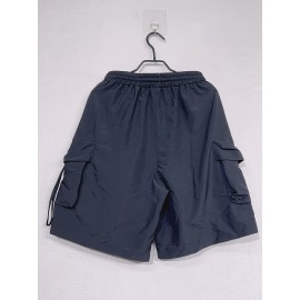 Stylish Flap Pocket Cargo Shorts - Elastic Waist, Drawstring, Casual, Comfortable, Breathable, Quick-Drying, Spring & Summer Essentials - Women's Clothing for Outdoor Activities