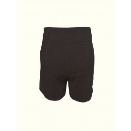 Chic High-Waisted Shorts with Slant Pockets - Versatile Solid Color, Ideal for Spring & Summer, Womens Fashion Essential